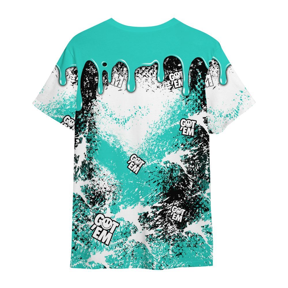 Shirt To Match Dunk Low Clear Jade - Dripping 23 Drip All Over Print