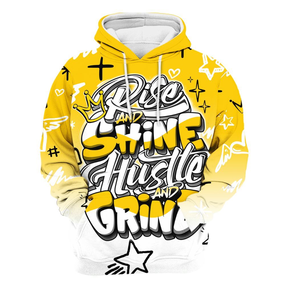 Hoodie To Match Corteiz Air Max 95 Tour Yellow - Rise Shine Hustle Grind All Over Print
