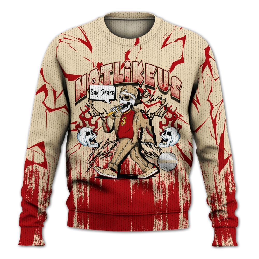 Sweater To Match Dunk Low Strawberry Waffle - Don't Like Us Graphic