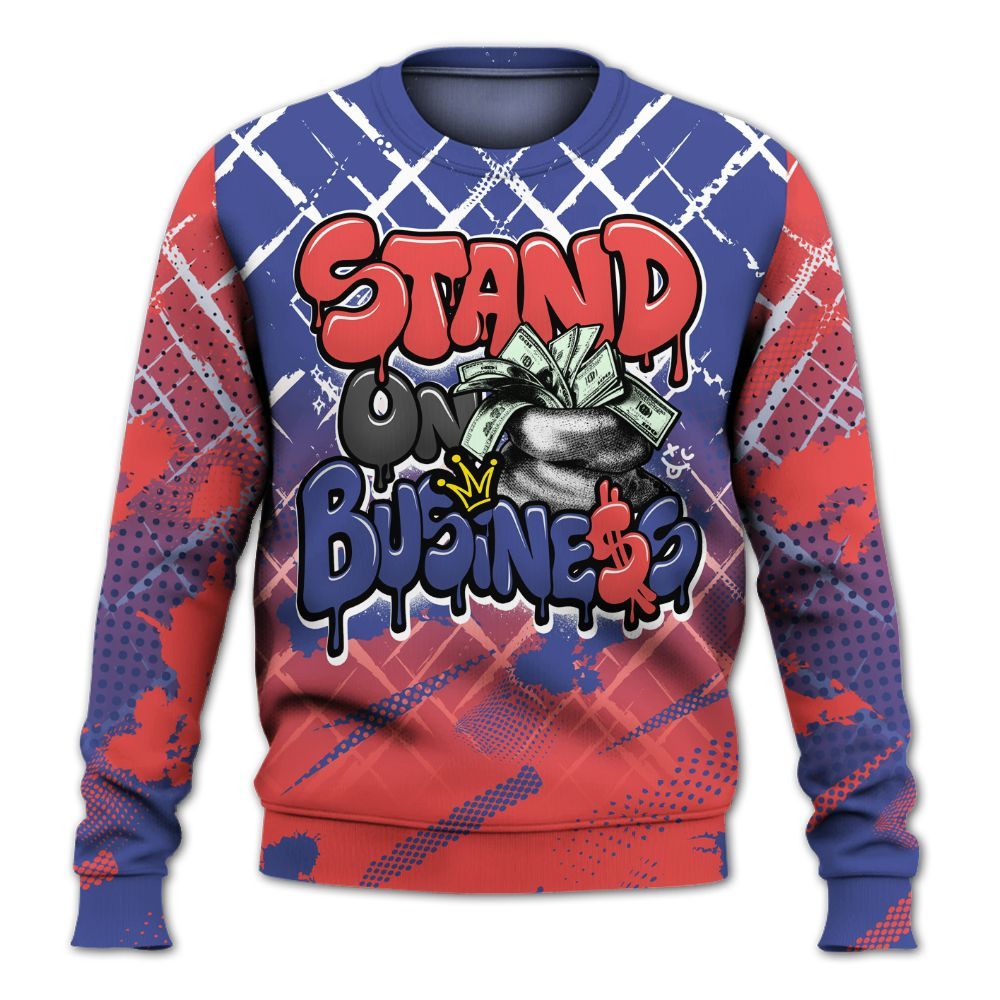 Sweatshirt To Match KD 4 Nerf - Halftone Stand Business Dripping All Over Print