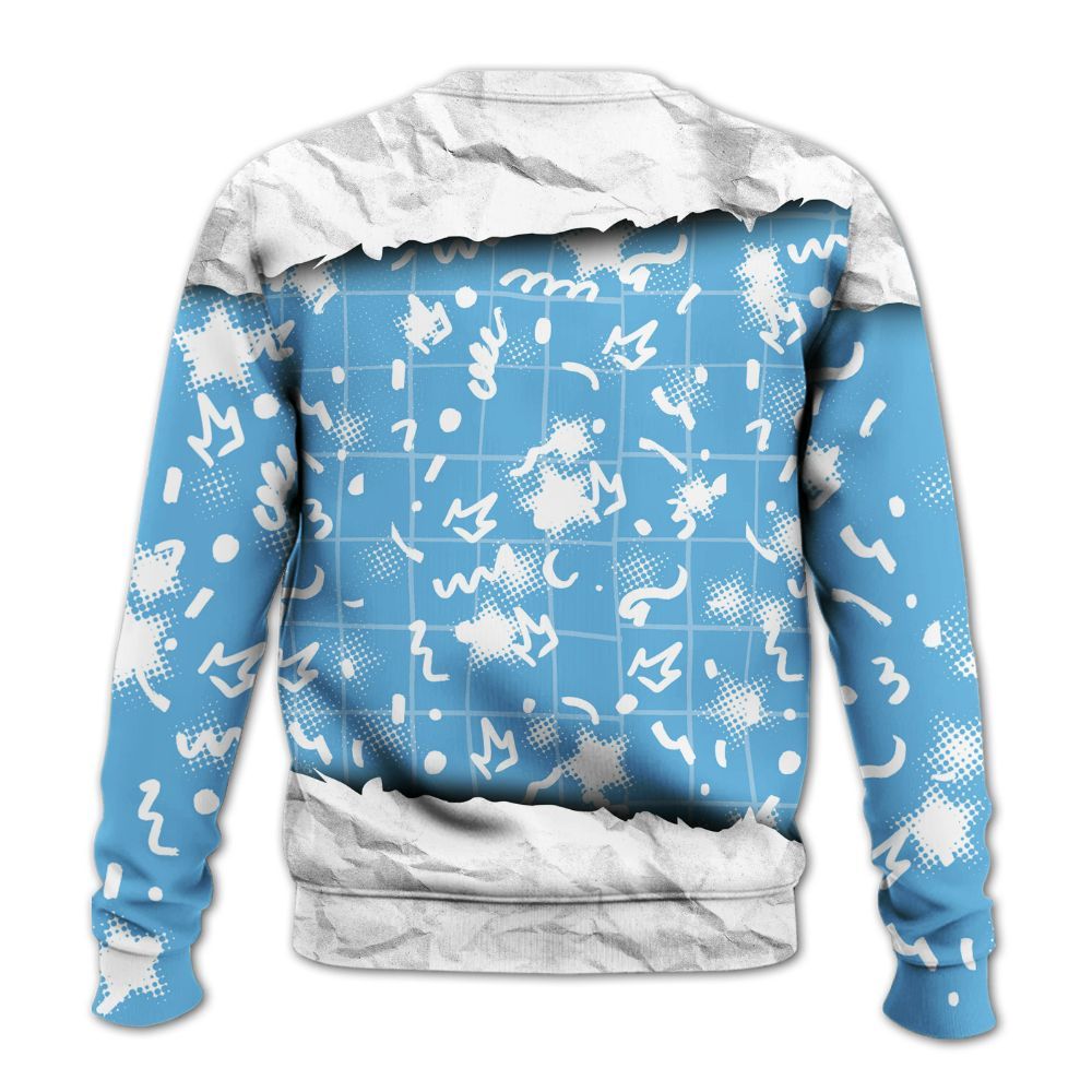 Sweatshirt To Match Melo 12s - SRSLY Study Doodle All Over Print