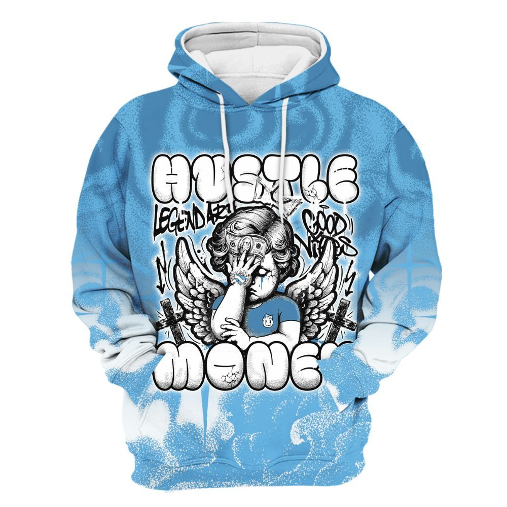 Hoodie To Match Melo 12s - Angel Hustle Money All Over Print