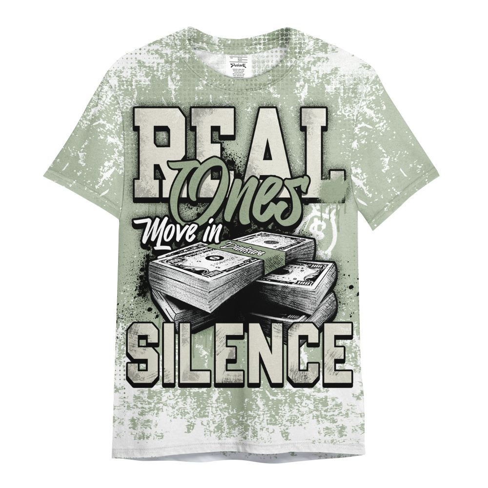 Shirt To Match Seafoam Sail 4s - Move In Silence Money Street Retro All Over Print