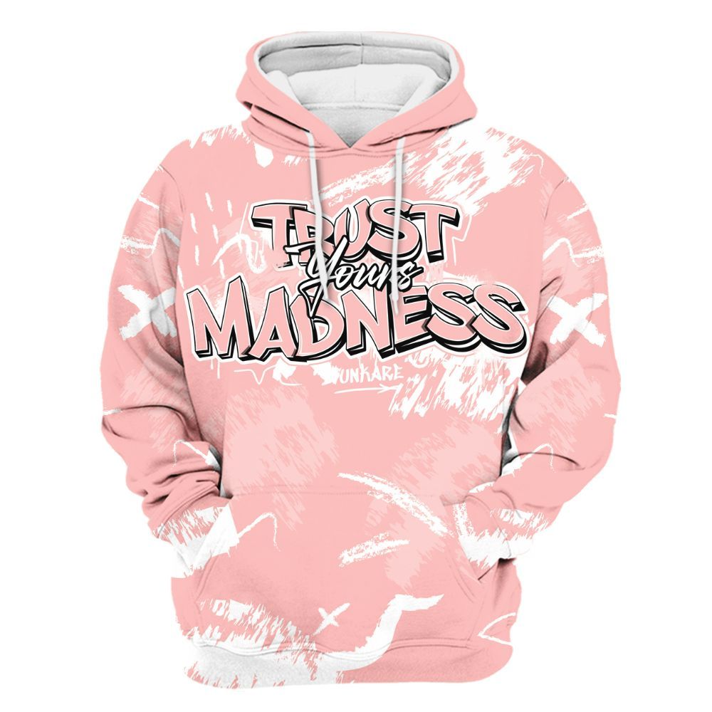 Hoodie To Match Low Legend Pink 11s - Trust Your Madness Retro All Over Print