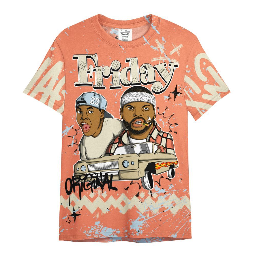Shirt To Match DJ Khaled Crimson Bliss 5s - Friday Sneaker Crayon All Over Print
