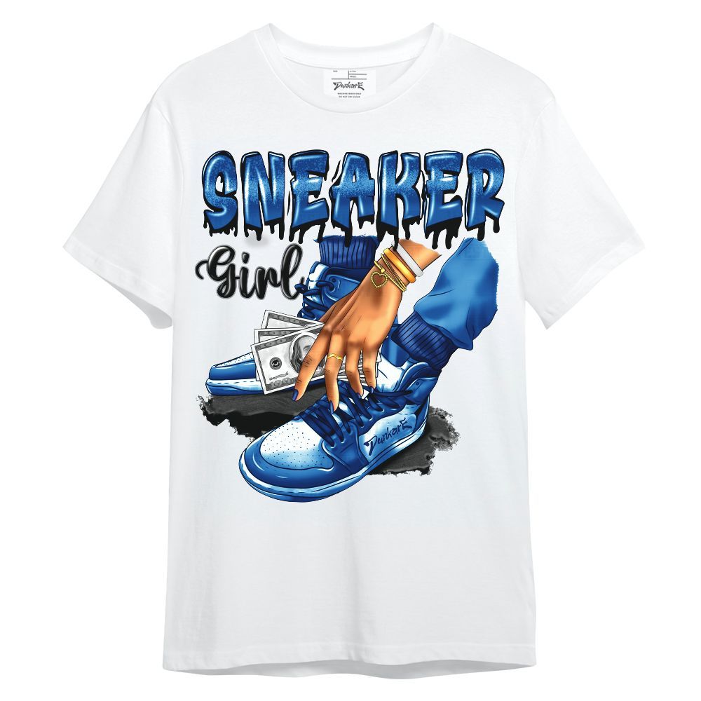 Shirt To Match French Blue 13s - SNEAKER Girl Money Drip Unisex Shirt