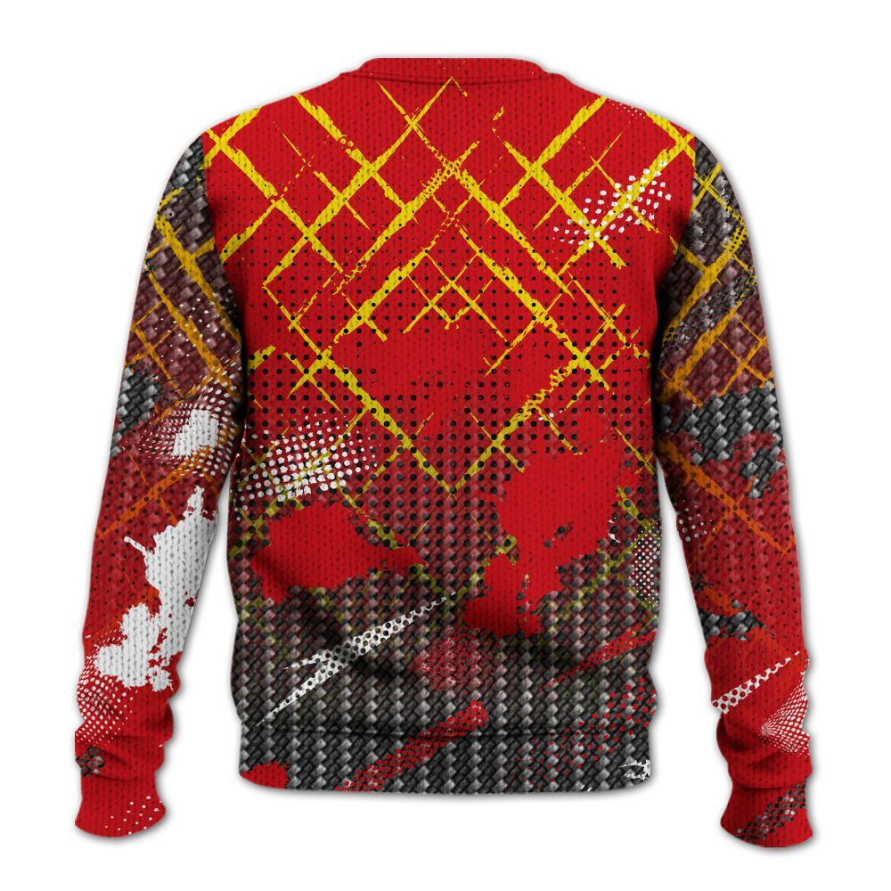 Sweater To Match Ferrari 14s - Halftone Stand Business Drip Graphic