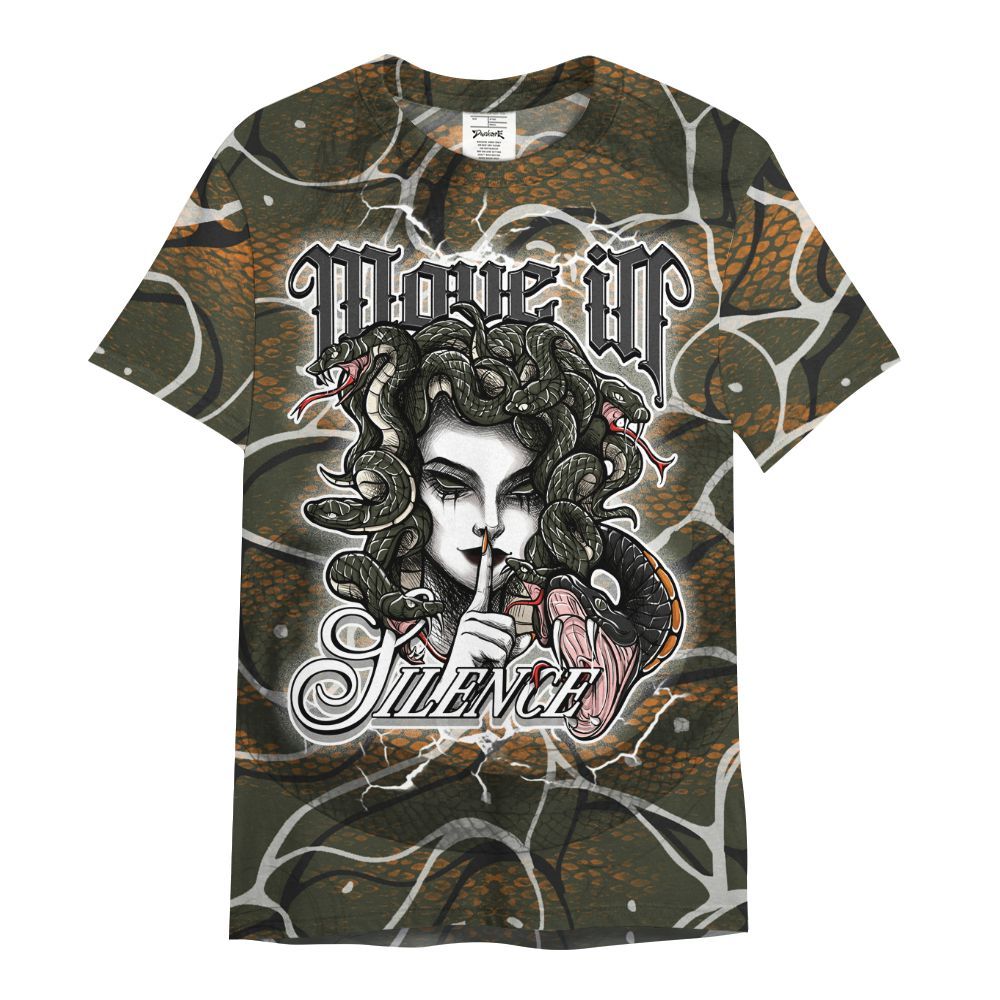 Shirt To Match Retro Undefeated 4s - Girl Move In Silence All Over Print