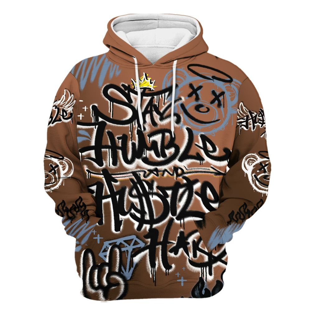Hoodie To Match Air Foamposite Metallic Copper - Humble Drip Streetwear Graffity All Over Print