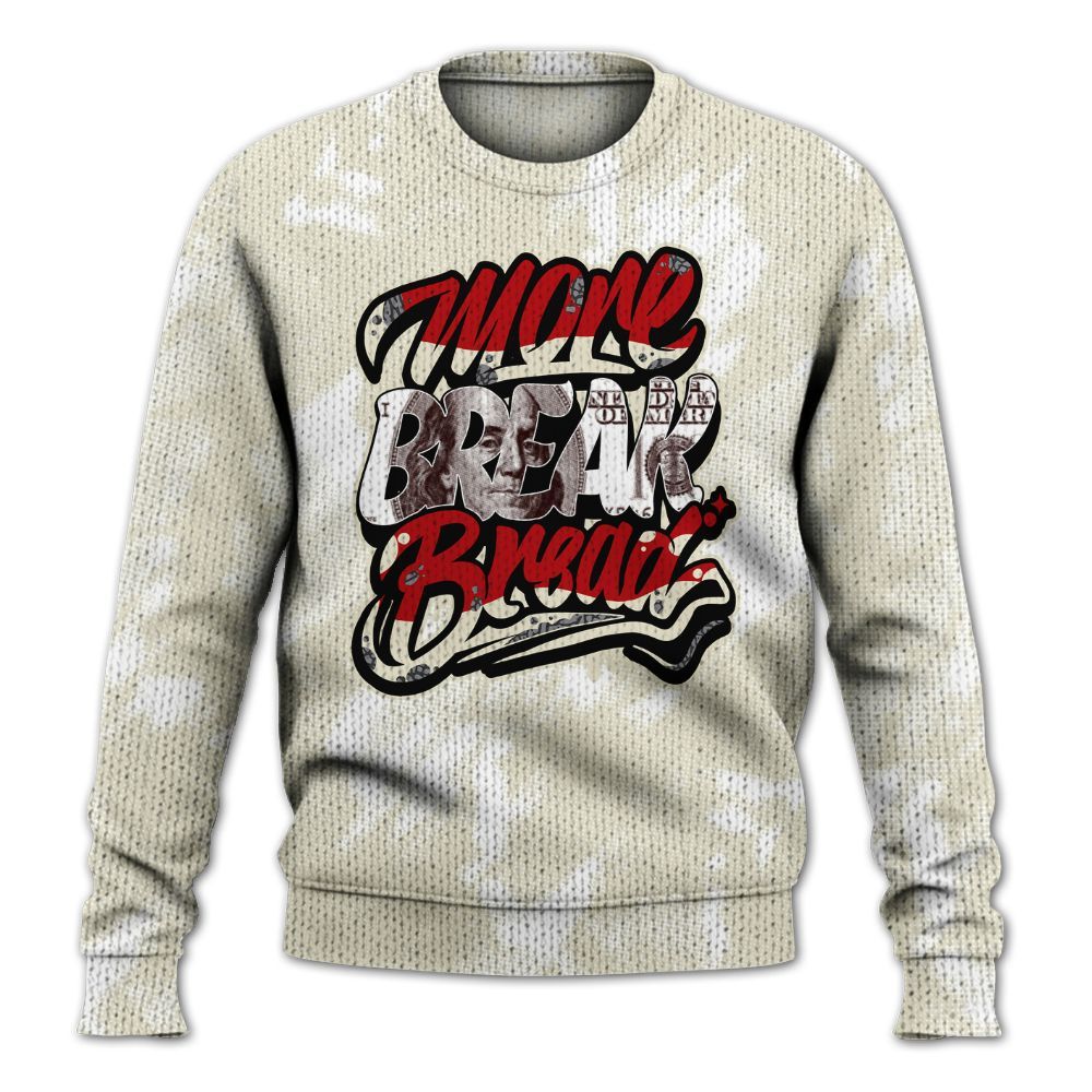 Knitted Sweater To Match Cement Grey 3s - More Break Shirt Unisex Oufit