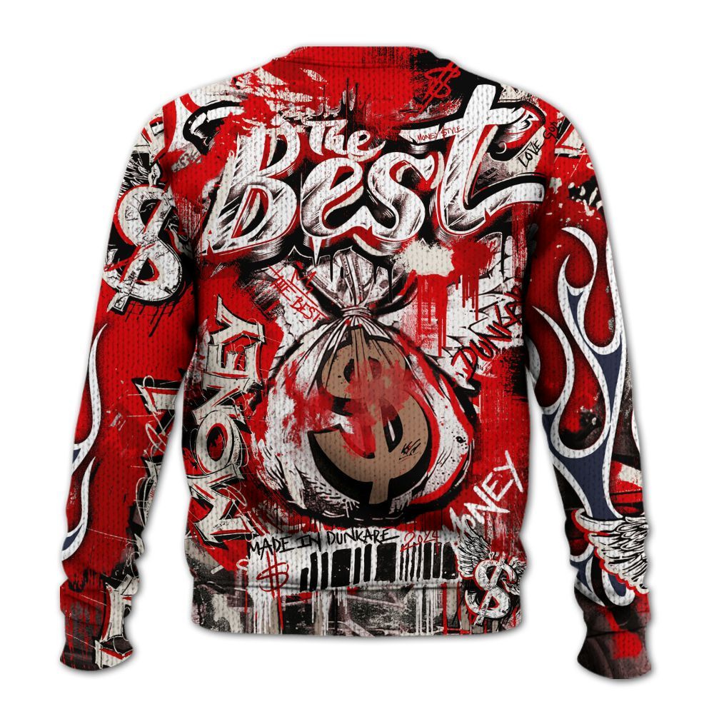 Knitted Sweater To Match Low OG Howard University 1s - The Best Money