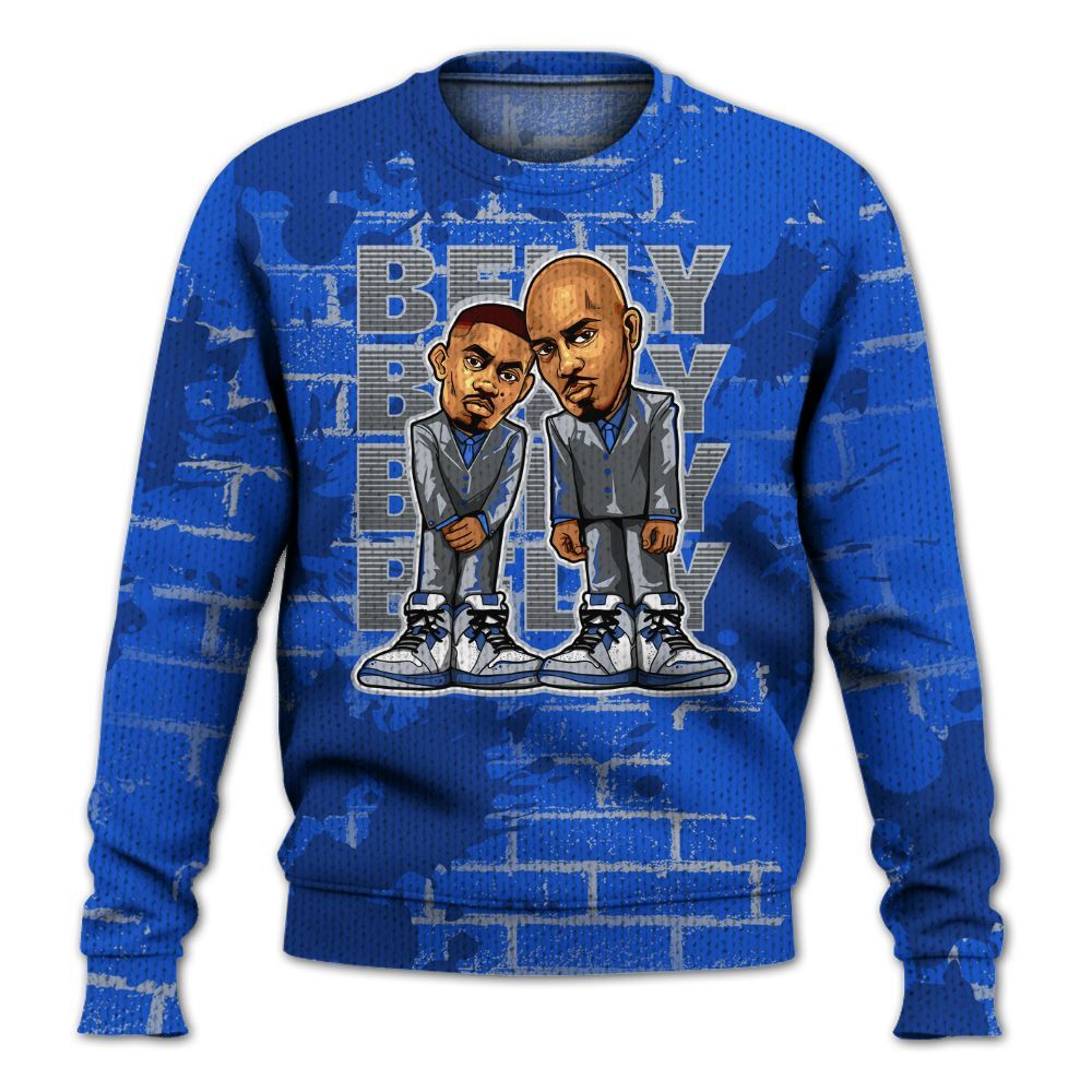 Knitted Sweater To Match Air Foamposite One Royal - Belly Sneakers Graphic Halloween