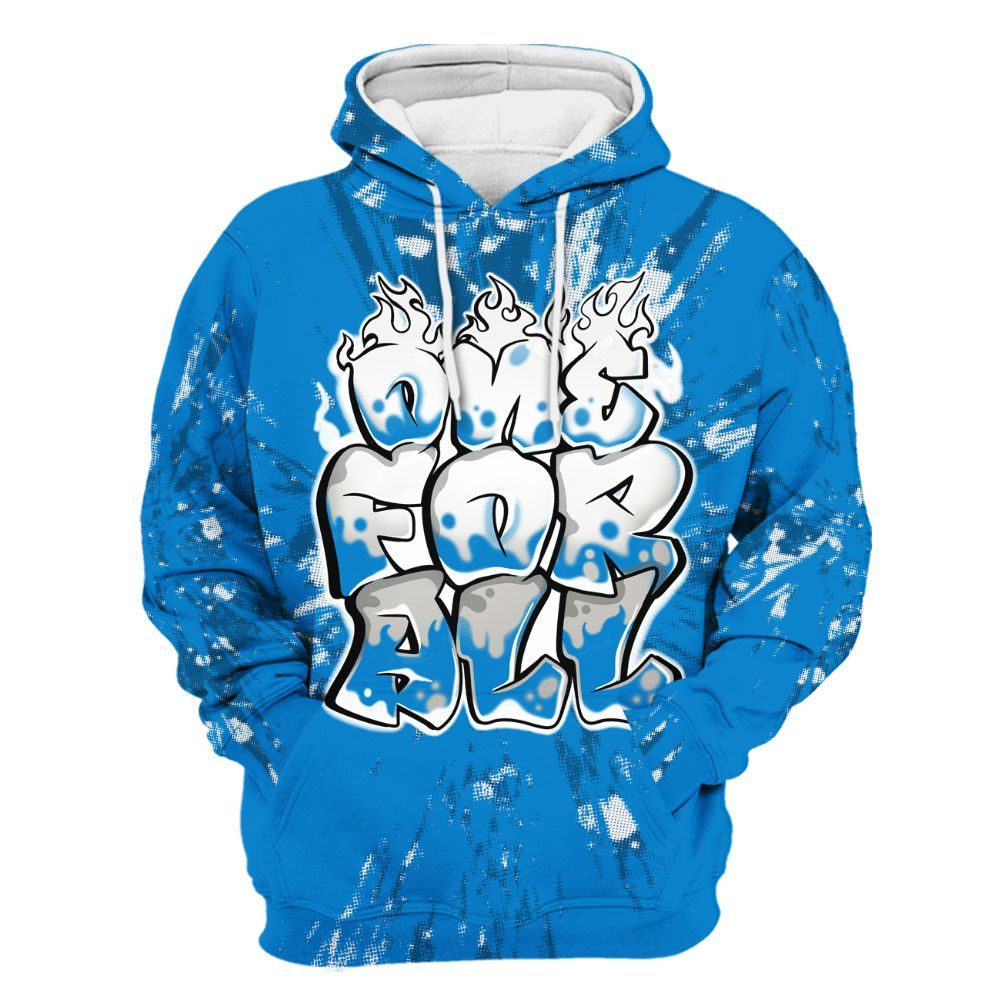 Hoodie To Match Industrial Blue 4s - Ones For All Graphic Luxury All Over Print