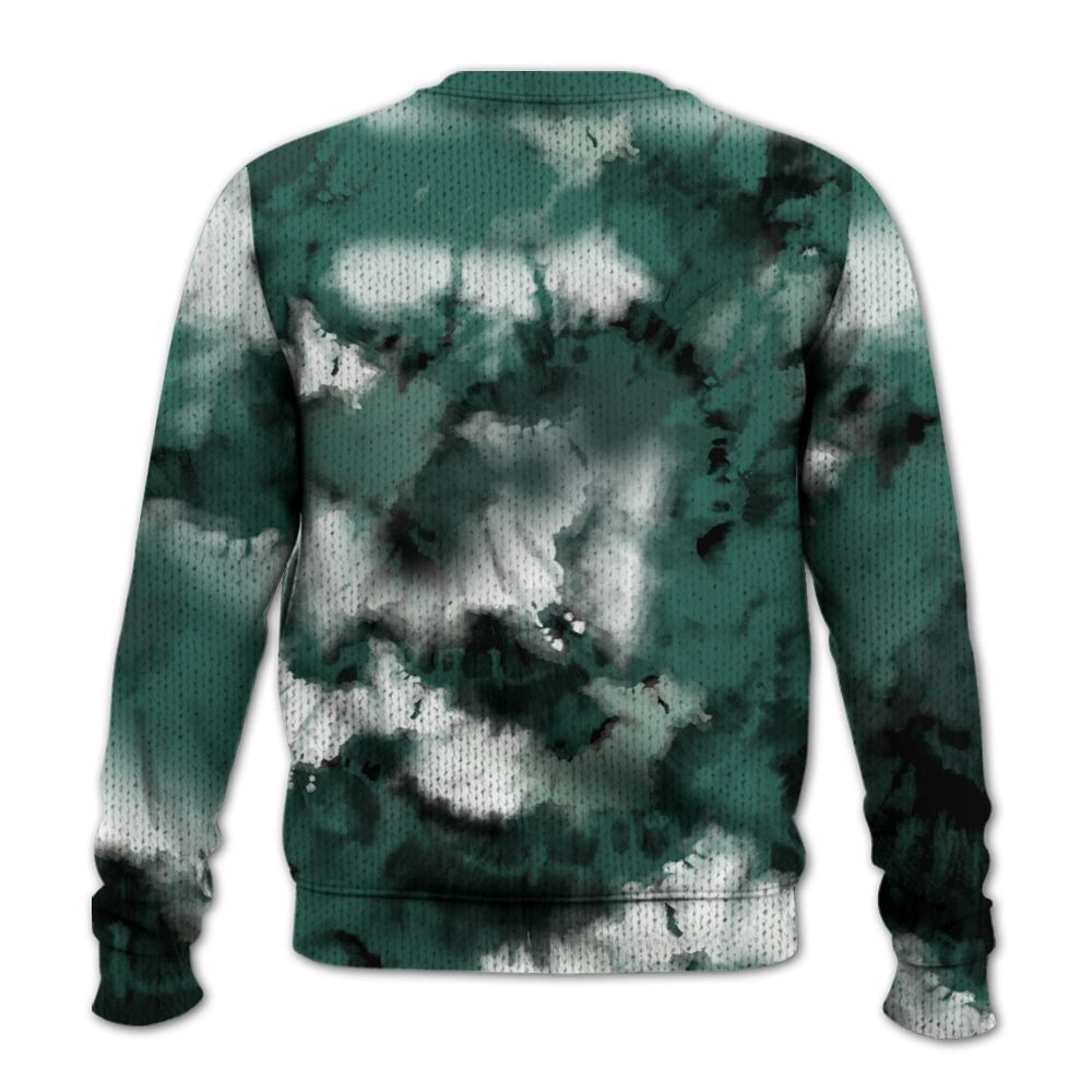 Knitted Sweater To Match RM Oxidized Green 4s - SNEAKER Girl Money Drip Tie Dye