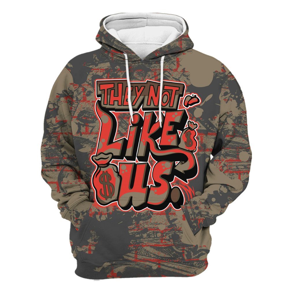 Hoodie To Match Olive 9s - Dislike Us Graphic Street Art All Over Print