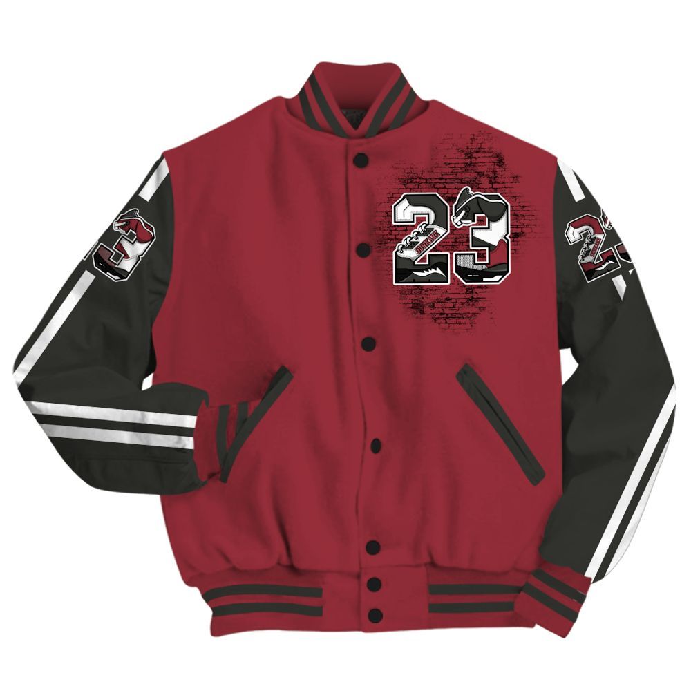 Varsity Jacket To Match Black Toe 14s - Custom Name Number 23 5s All Over Print