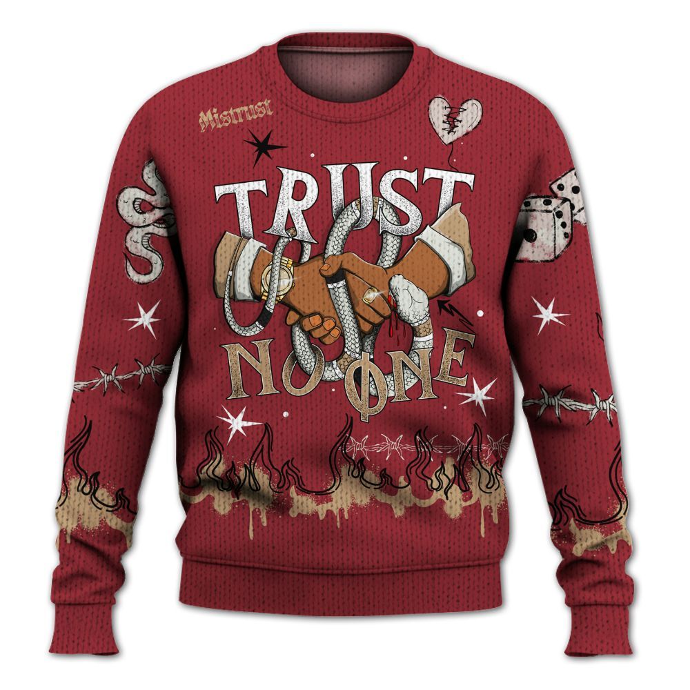 Sweater To Match Chicago 2025 40s Shirt, Trust No One Snake-Bite Doodle Crayon Graphic