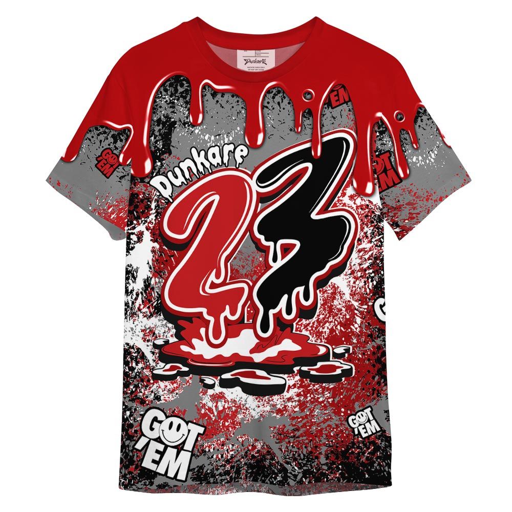 Dunkare Shirt Drip 23 Drip, Bred Reimagined 4s T-Shirt, To Match Sneaker Bred Reimagined 4s Graphic Tee HDT