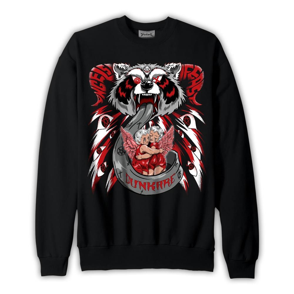 Sweatshirt To match Sweatshirt Angels Feast Raccoon, Bred Reimagined 4s, To Match Sneaker Bred Reimagined 4s DNY
