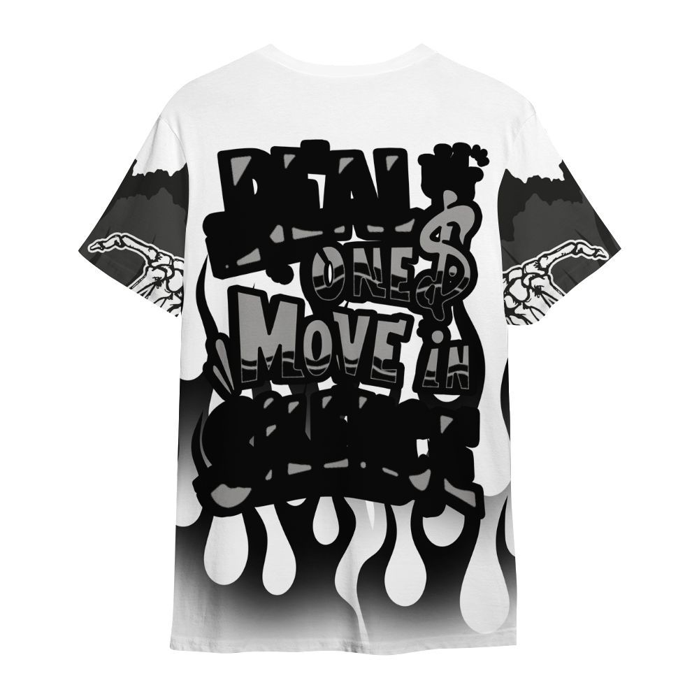 Shirt To Match OG Steel Grey 10s - Ones Move In Silence Graphic Trapped All Over Print