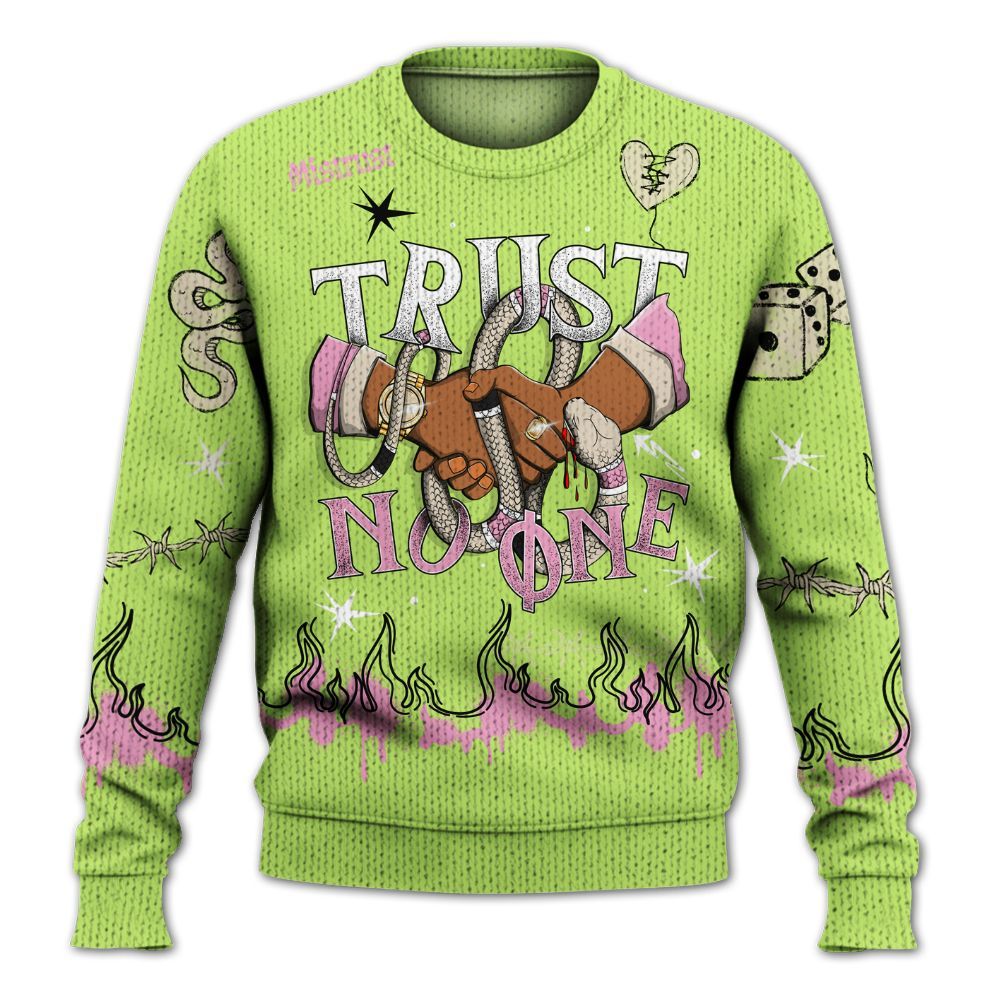 Sweater To Match Jack Black Night Silver - Trust No One Snake-Bite Doodle Crayon Graphic