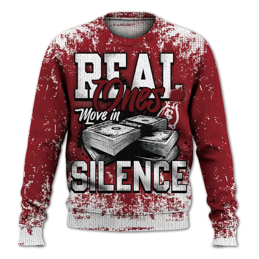 Knitted Sweater To Match High Black Toe Reimagined 1s - Move In Silence Money Street Retro