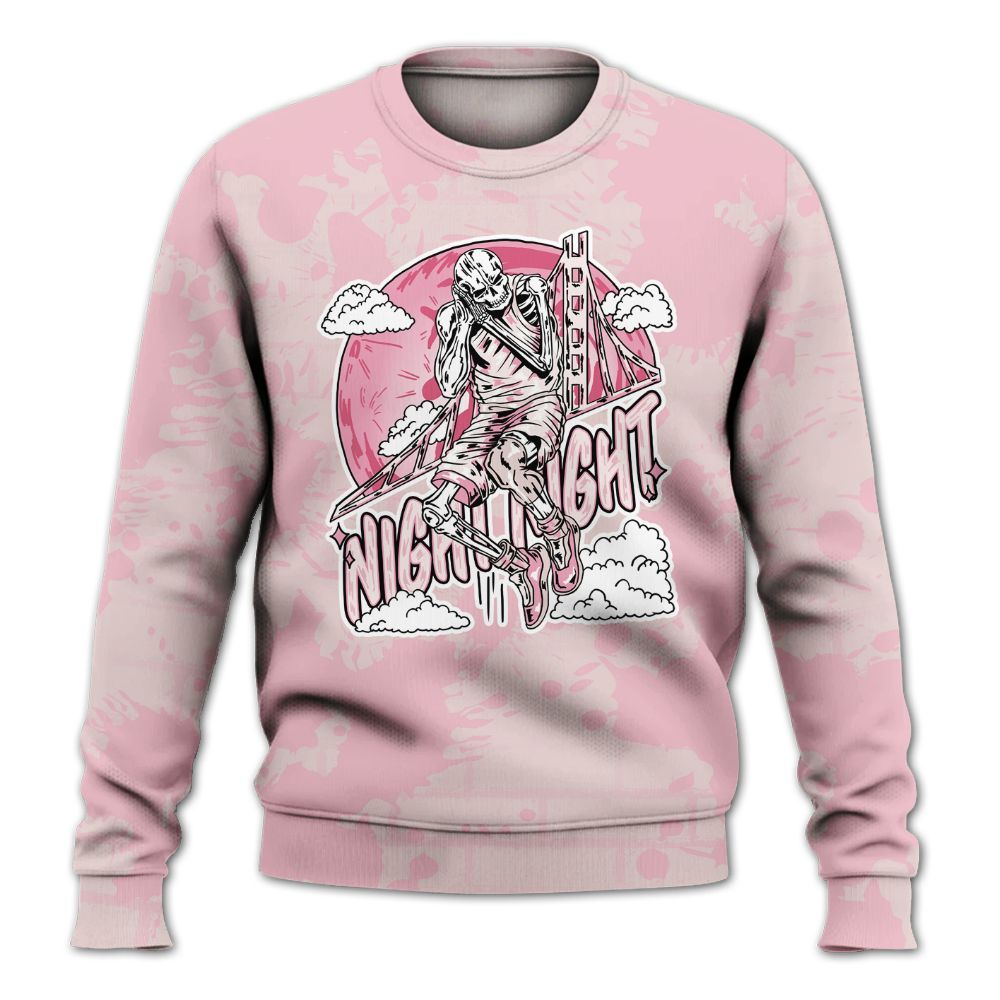 Sweatshirt To Match Dunk Low KD 17 Aunt Pearl - Seeya Skeleton Brick All Over Print