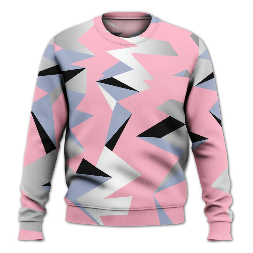 Sweatshirt To Match Retro 35th Anniversary 5s - Geometric Camouflage Pattern All Over Print