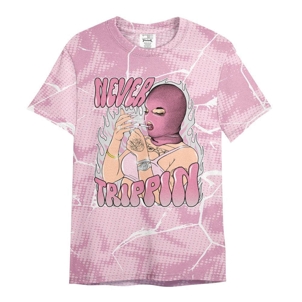 Shirt To Match Orchid 4s - Ne'er Trippin' Unique Crack All Over Print