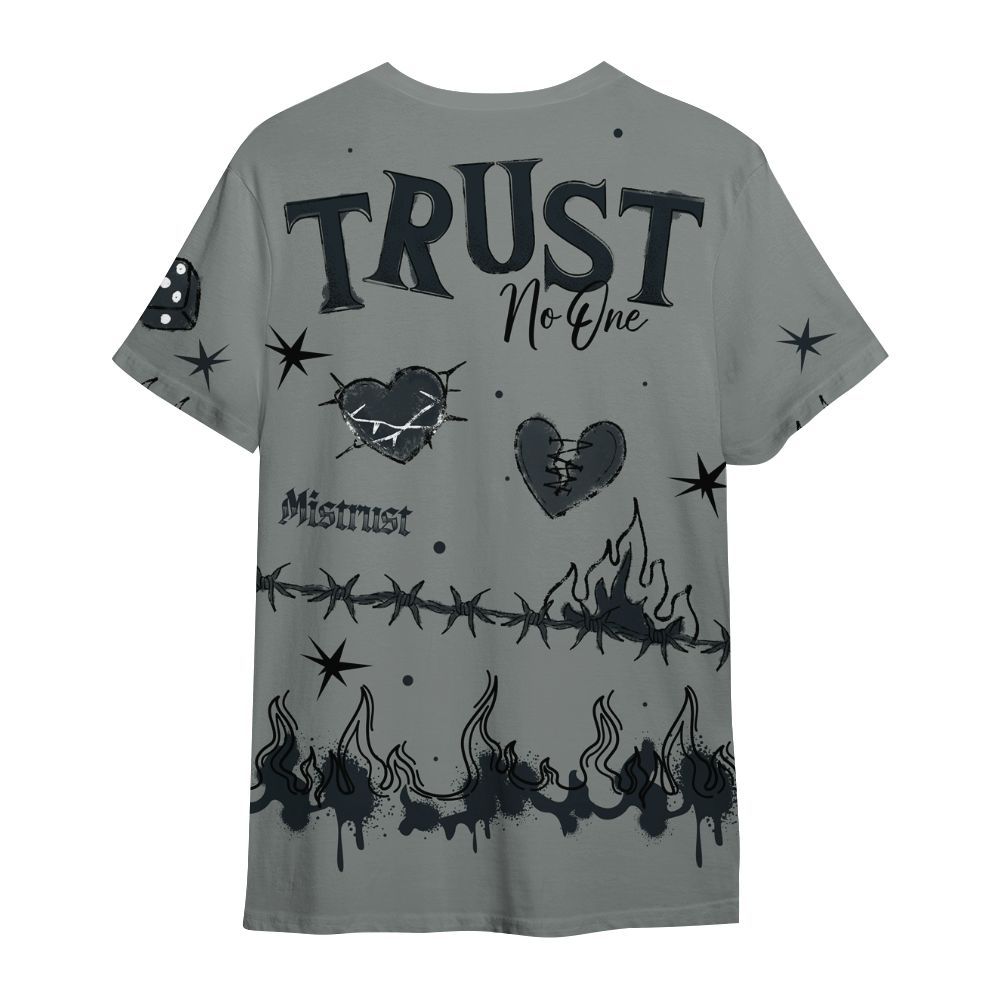 Shirt To Match Retro Georgetown 6s - Trust No One Snake-Bite Doodle Crayon All Over Print