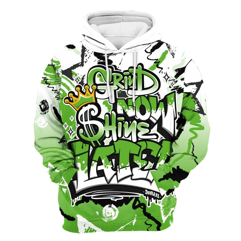 Hoodie To Match Air Foamposite One Volt - Grind Shine Later Drip All Over Print