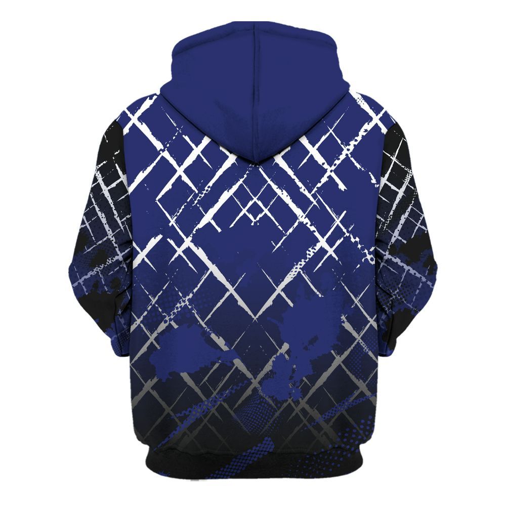 Hoodie To Match Midnight Navy 11s - Halftone Stand Business Dripping All Over Print