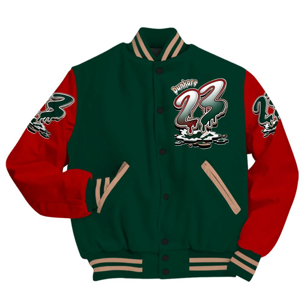 Varsity Jacket To Match Bin 23 8s - Custom Name 23 Drip All Over Print