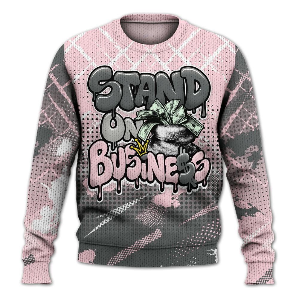Sweater To Match Air Max 95 Pink Foam 2025 - Halftone Stand Business Dripping Graphic
