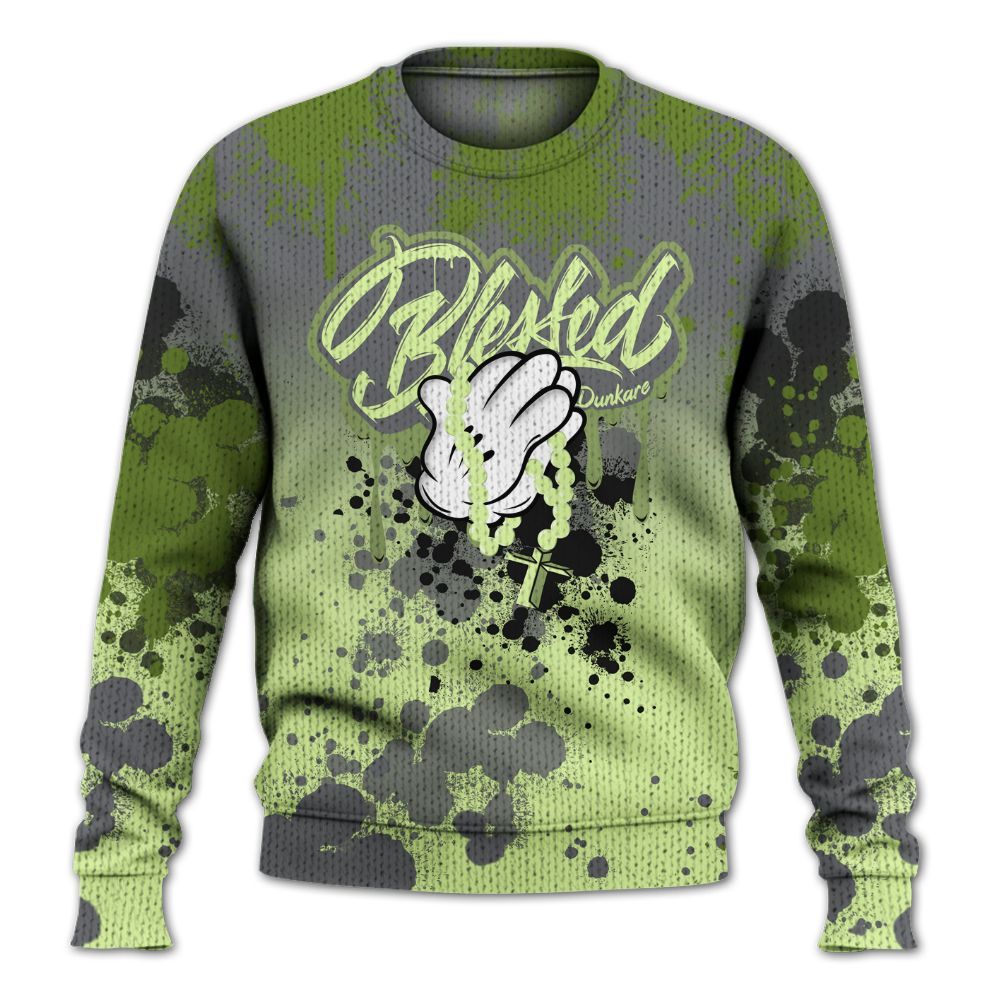 Knitted Sweater To Match Smoke Grey Volt TR 1s - God Blessed Ink Drip