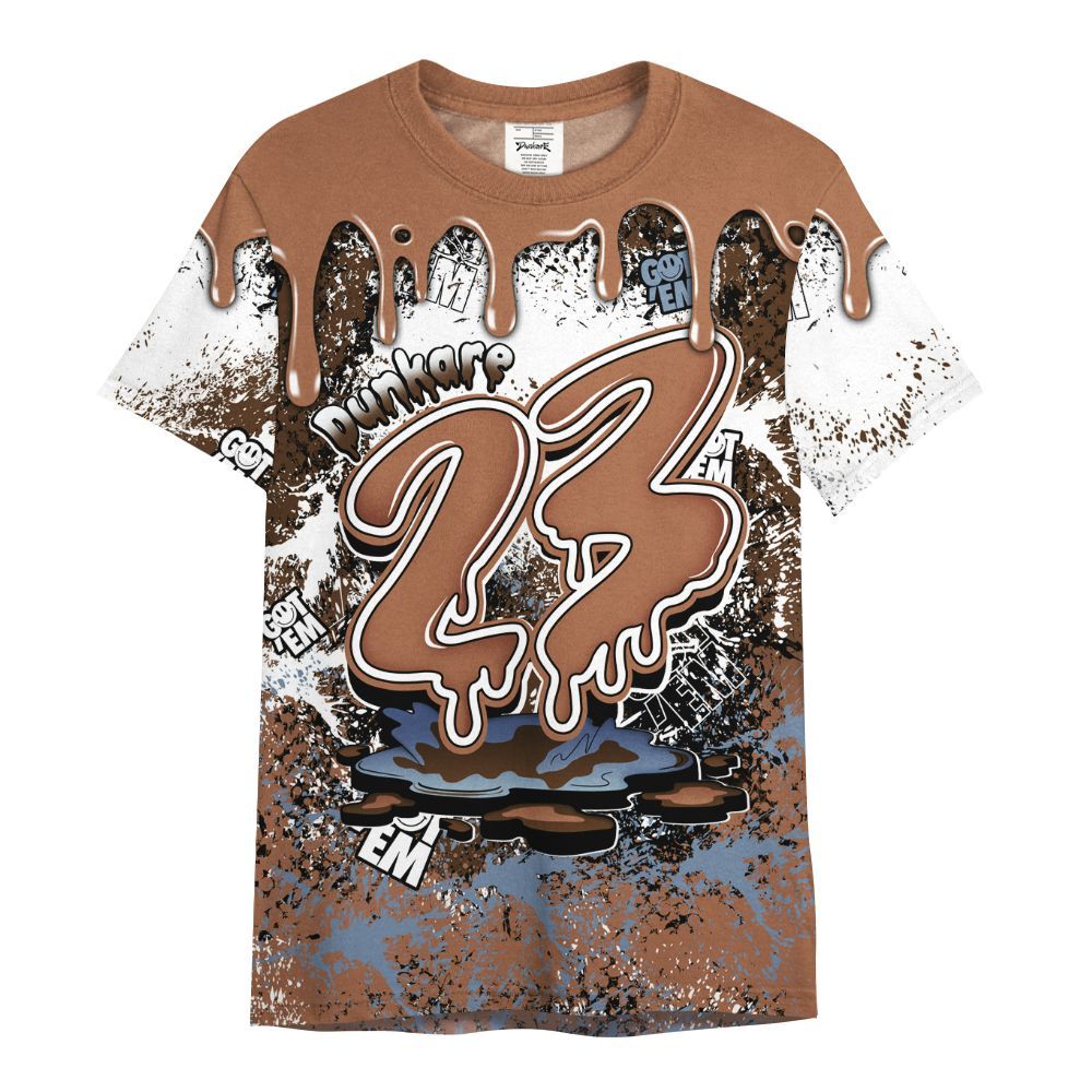 Shirt To Match Air Foamposite Metallic Copper - Dripping 23 Drip All Over Print