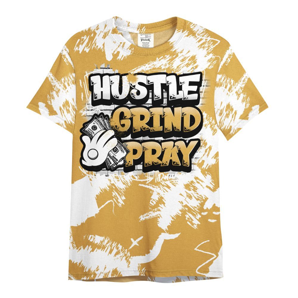 Shirt To Match Low OG Rookie Of The Year 1s - Hustle Grind Pray Retro All Over Print