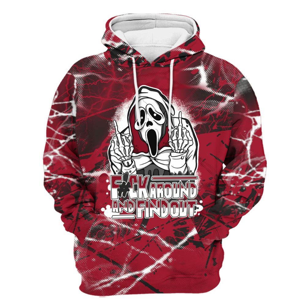 Hoodie To Match High OG Black Toe Reimagined 1s - F#CK And Find Out Graphic All Over Print