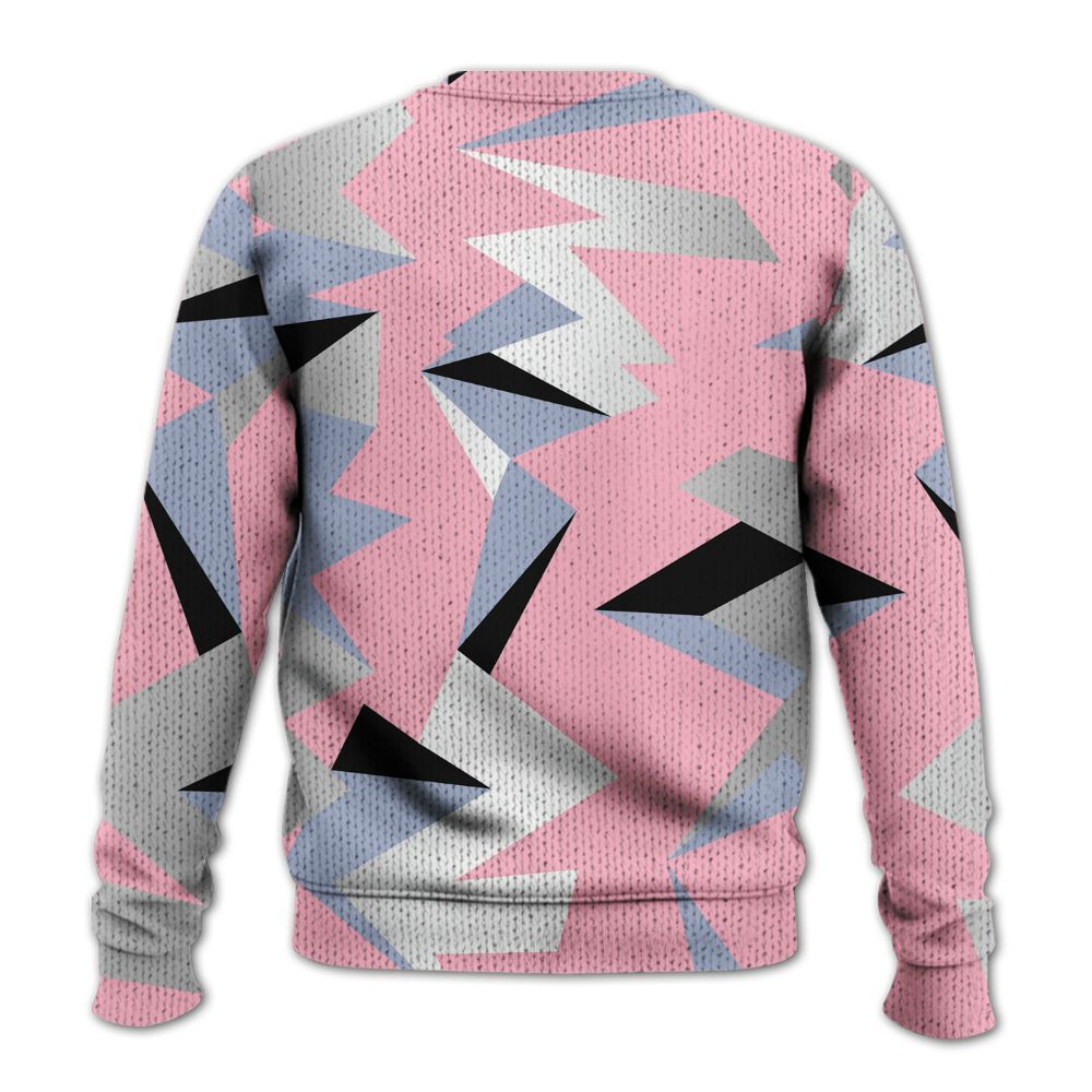 Sweater To Match Retro 35th Anniversary 5s - Geometric Camouflage Pattern Graphic