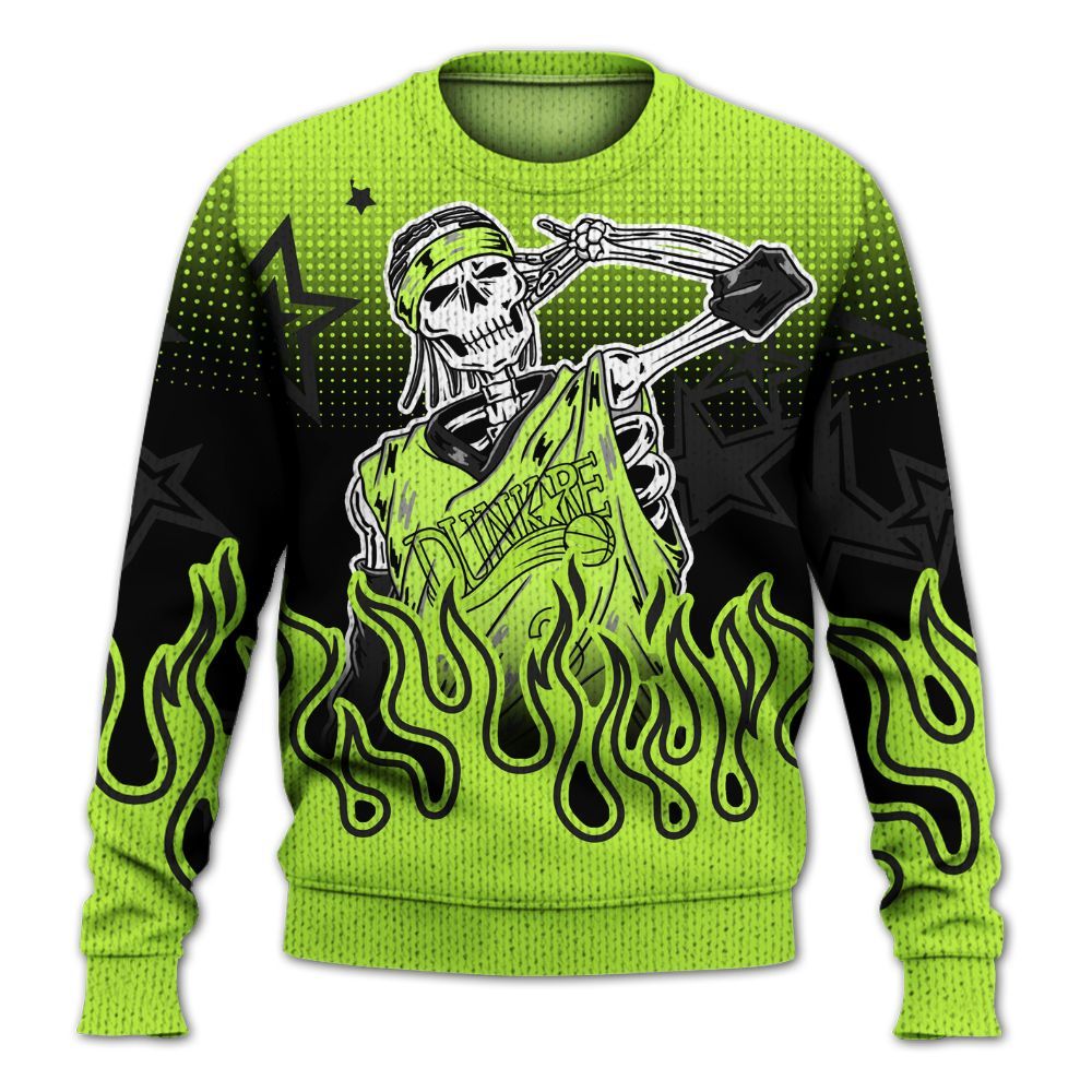 Knitted Sweater To Match Air Force 1 Low Dance Volt - Allen Answer Unique Fire Custom Name