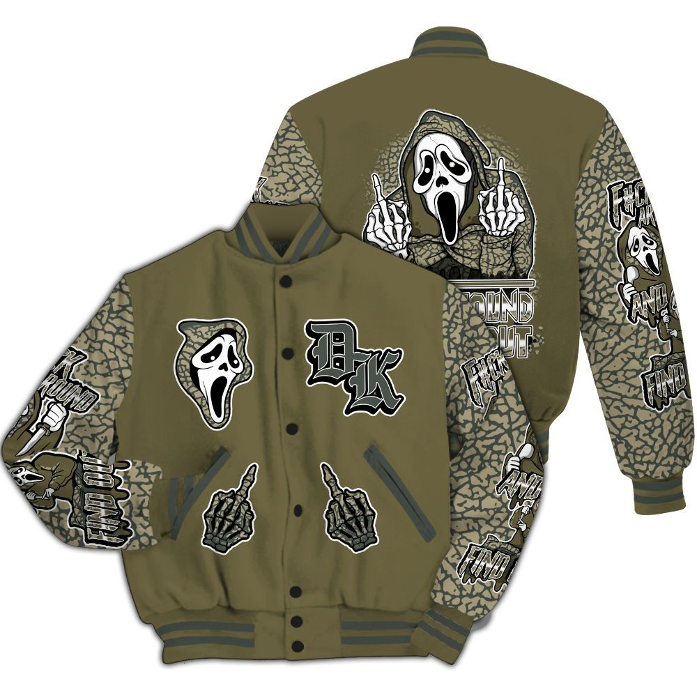 Varsity Jacket To Match Retro Family Affair 3s - F#CK And Find Out Graphic All Over Print