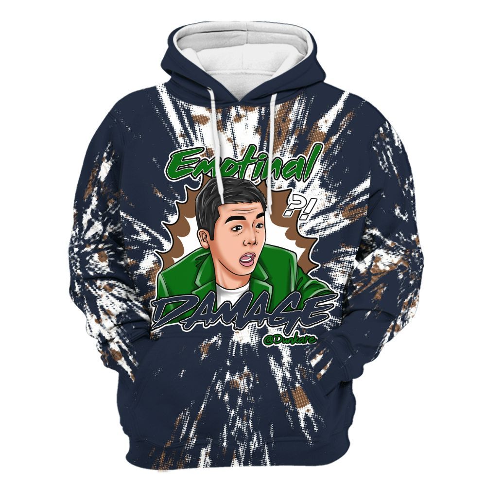 Hoodie To Match Midnight Navy 13s - Damaged Meme Shirt Unisex Outfit All Over Print