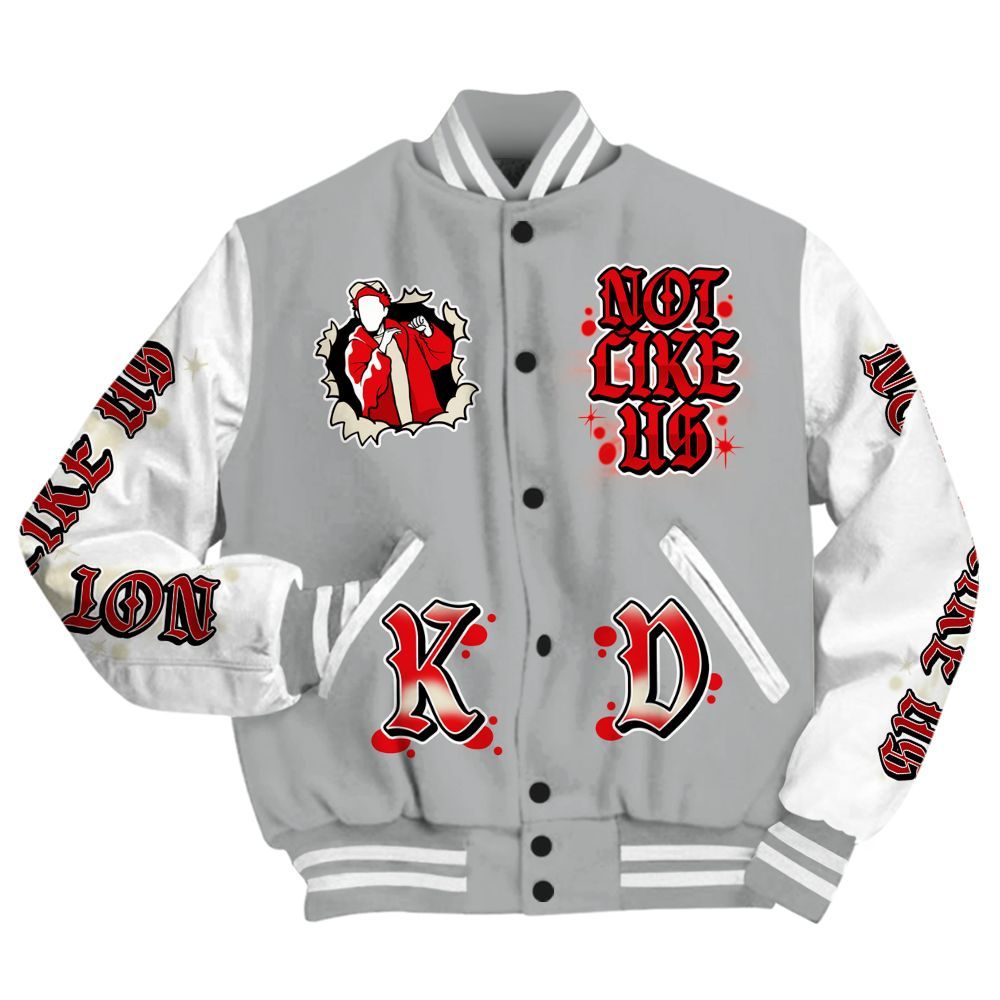 Varsity Jacket To Match Cement Grey 3s - None Like Us Graphic All Over Print