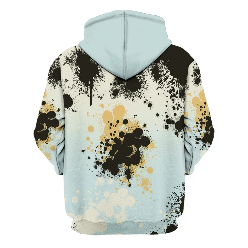 Hoodie To Match Pure Platinum 4s - God Blessed Ink Drip All Over Print