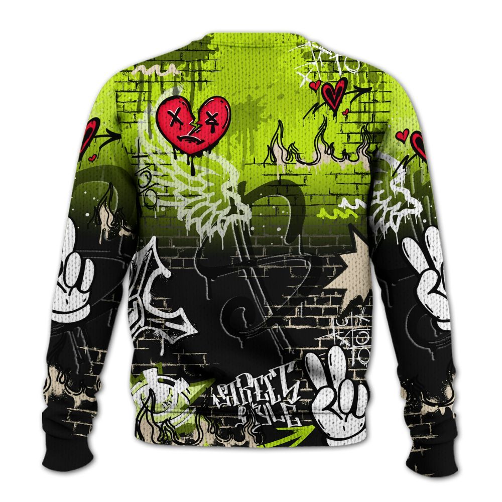 Sweater To Match GS Black Barely Volt 11s - Been Dif2erent Drip Graffiti Graphic