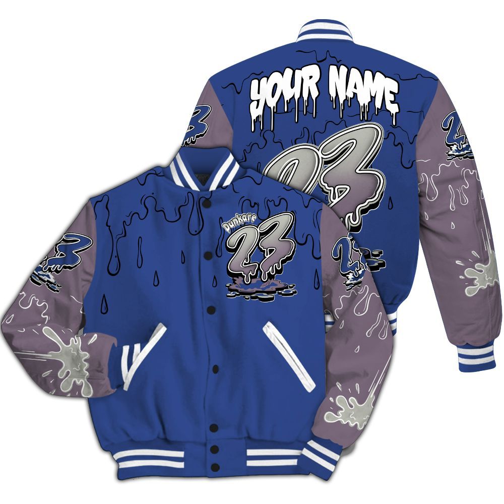Varsity Jacket To Match Low OG Voodoo Alternate 1s - Custom Name 23 Drip Sludges All Over Print