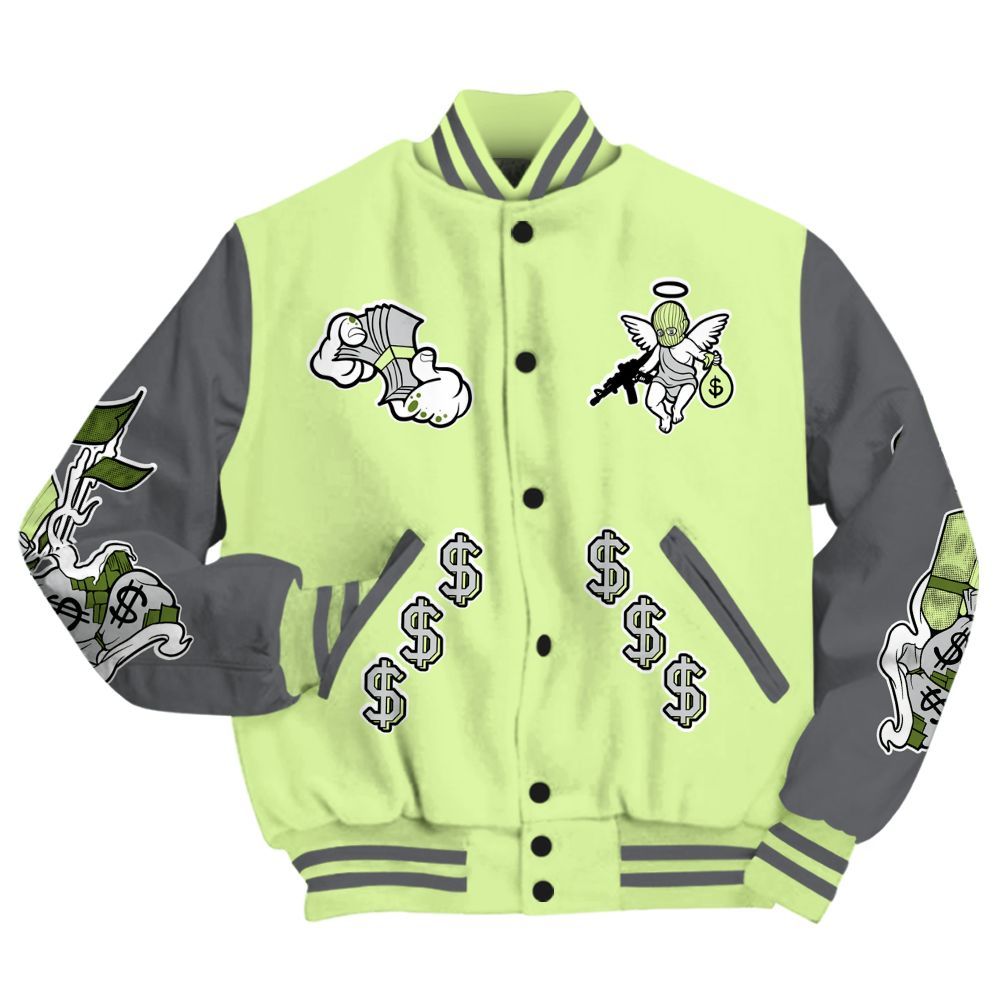 Varsity Jacket To Match Smoke Grey Volt TR 1s - Ones Move In Silence Graphic All Over Print