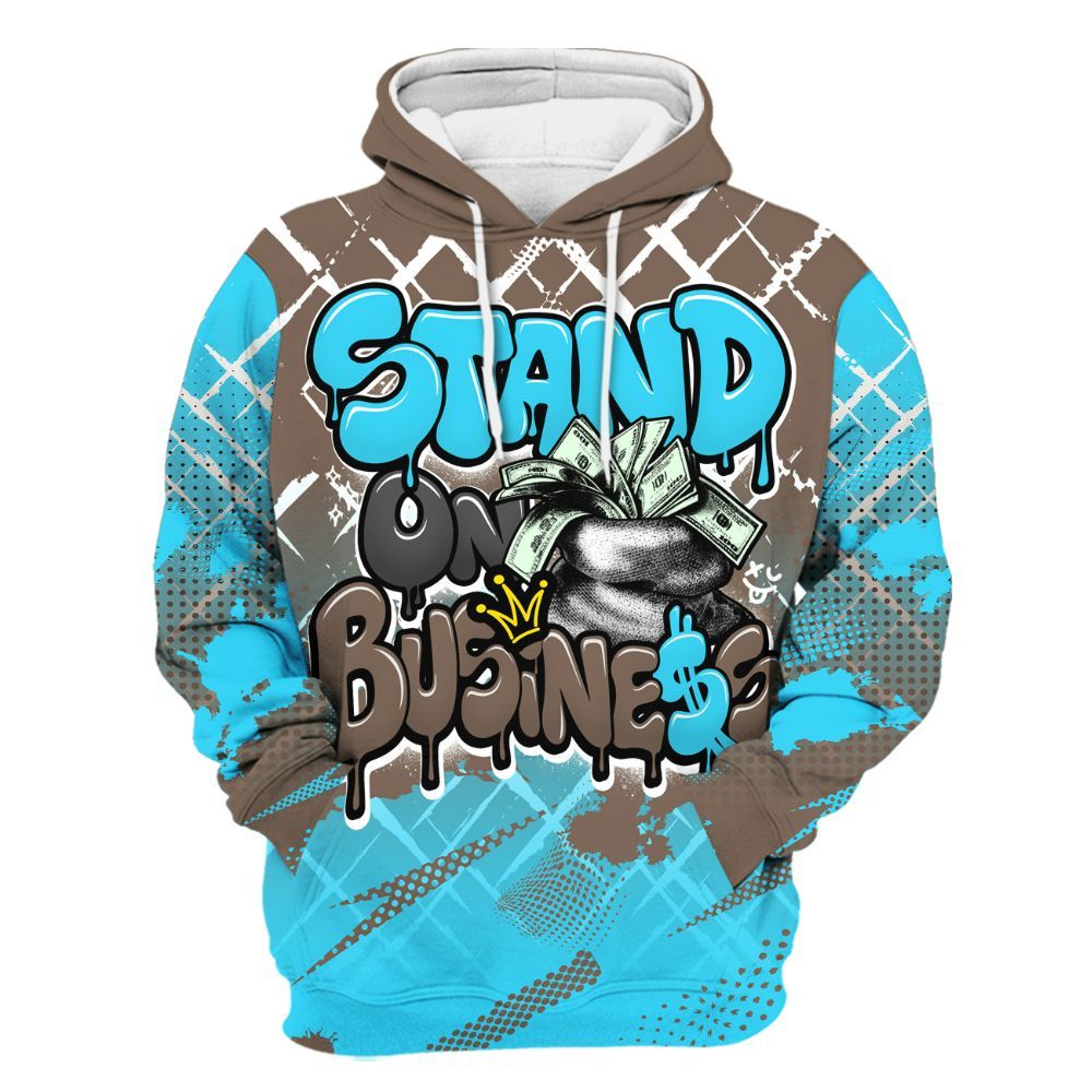 Hoodie To Match Olive Concord 9s - Halftone Stand Business Dripping All Over Print