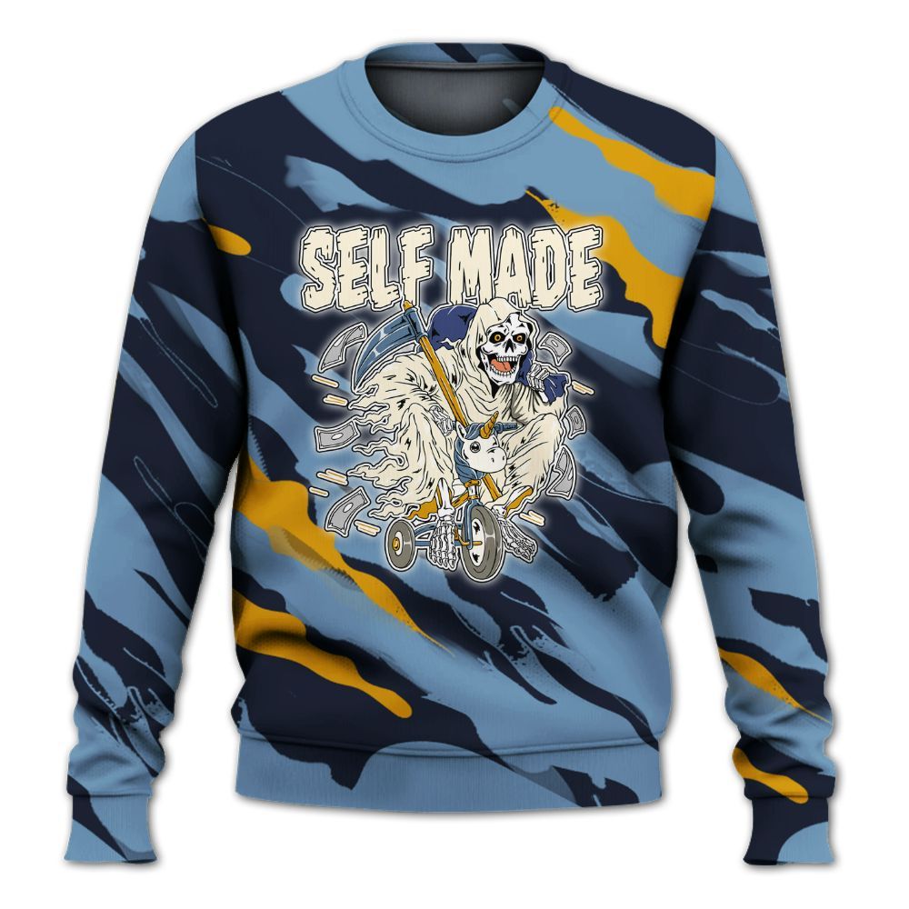 Sweatshirt To Match High OG First In Flight 1s - Self Make Skeleton Colored All Over Print