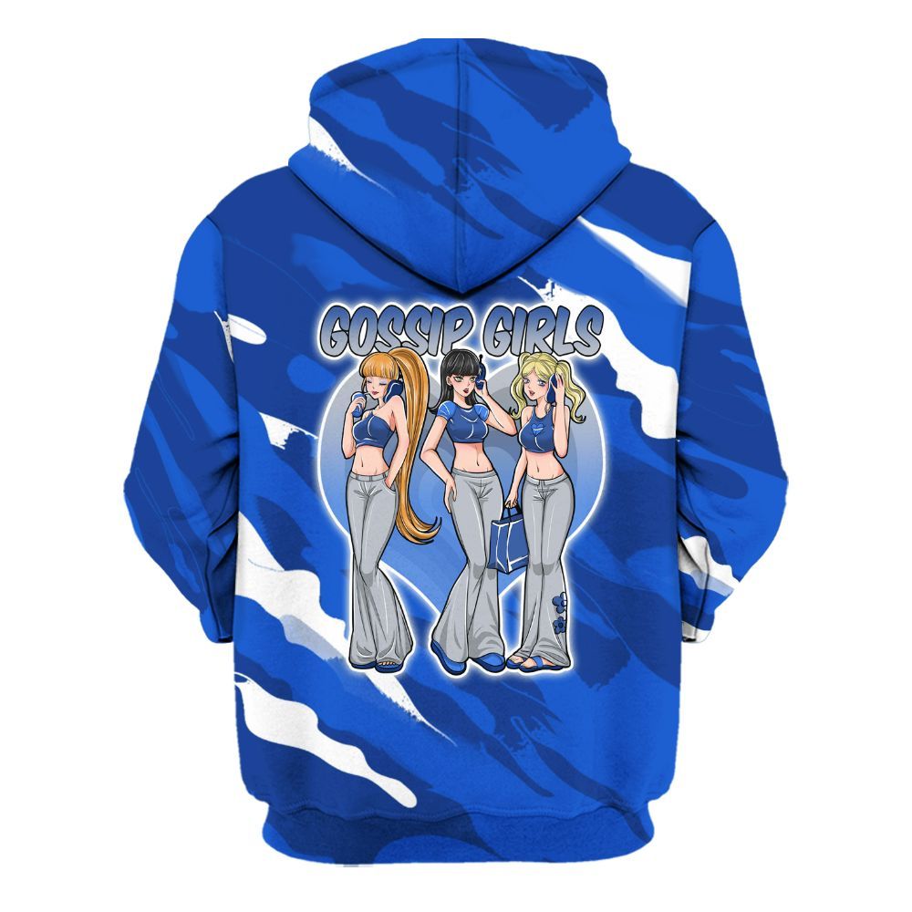 Hoodie To Match Air Foamposite One Royal - Gossip'Girls All Over Print